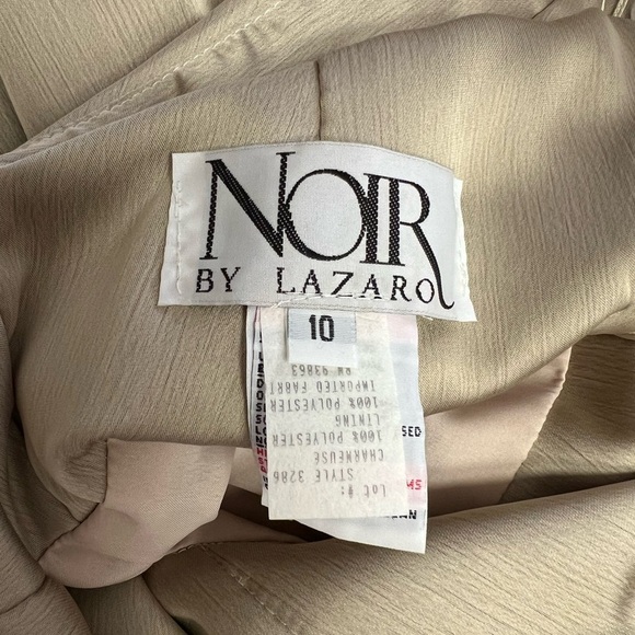 Noir by Lazaro Champaign gold bridal formal dress - Picture 7 of 9